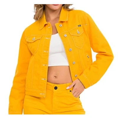 Abbildung von Cipo &amp; Baxx Jeansjacke, Damen, Größe: XL, Yellow