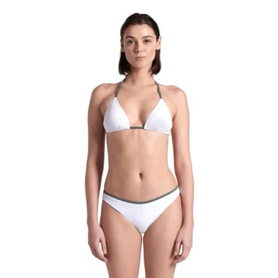 Abbildung von Arena Damen Women&#039;s Pro_file String Triangle Bikini, White sage, L EU
