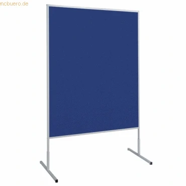 Abbildung von Maul Moderationstafel Standard blau 150x120 cm beidseitig als Pinnwand