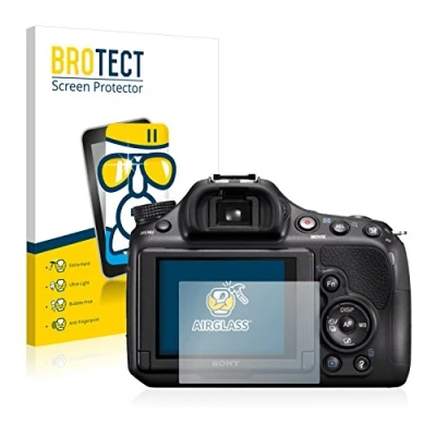 Abbildung von BROTECT Schutzglas für Sony Alpha 58 (SLT A58) Schutzfolie Panzer Folie Glas [Extrem Kratzfest 9H, Anti Fingerprint, Ultra Transparent]