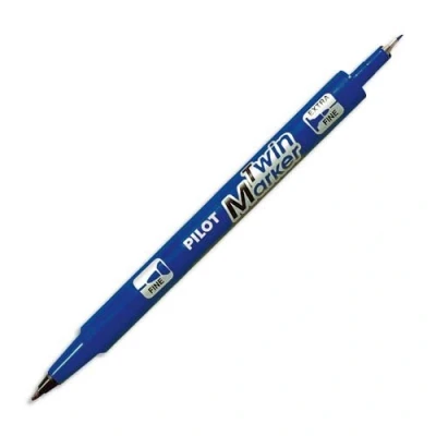 Abbildung von Permanentmarker Pilot Twin Marker, superfein/fein, rød