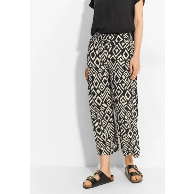 Abbildung von Cecil WIDE LEGS Stoffhose, Damen, Größe: XXL, Schwarz
