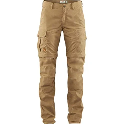 Abbildung von Fjallraven Damen Sport Trousers Karla Pro Zip Off W, Dark Sand, 44, 89845