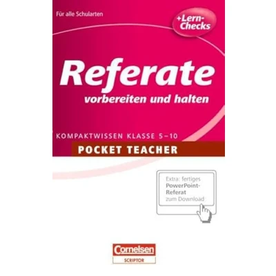 Abbildung von Pocket Teacher Sekundarstufe I: Teacher: Referate vorbereiten und halten: Kompaktwissen Klasse 5 10