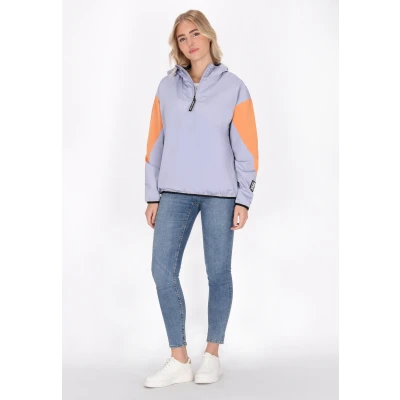 Abbildung von Schmuddelwedda Leichte Jacke, Damen, Größe: 40, Grauviolett colorblock