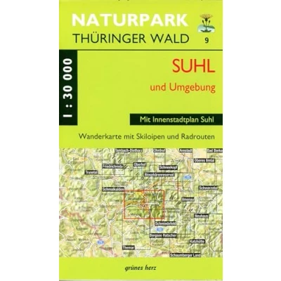 Abbildung von Wanderkarte Suhl und Umgebung: Mit Innenstadtplan Suhl. Benshausen, Zella Mehlis, Schmiedefeld, Vesser, Hirschbach, Schmeheim, Dietzhausen, ... Thüringer Wald: Wanderkarten. 1:30.000)