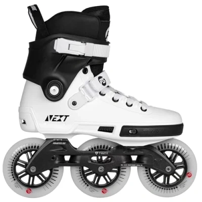 Abbildung von Powerslide Inline Skate Next Core Black 110 in weiß/schwarz, für Urban und Fitness, Damen Herren