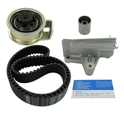 Abbildung von SKF VKMA 01940 Zahnriemensatz 117 mit Spanndämpfer, Spannrolle trapezförmigen Zahnprofil VOLKSWAGEN: Lupo / 3L, AUDI: A2
