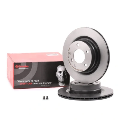 Abbildung von BREMBO COATED DISC LINE 09.9793.11 Bremsscheibe 300 20 5 innenbelüftet beschichtet hochgekohlt mit Schrauben BMW: 1 Schrägheck, 2 Coupe, 3 Touring