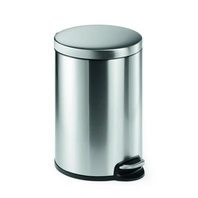 Abbildung von Durable Treteimer Edelstahl rund 20, mit Absenkautomatik und herausnehmbaren Inneneimer 20 L, 1 Stück, 340223