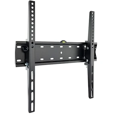 Abbildung von TooQ LP4255T B Wandhalterung mit fester Neigung für Monitor/TV/LED von 32 &quot;bis 55&quot;, bis zu 40 kg Gewicht, Abstand zur Wand 53mm, einschließlich Wasserwaage, 12 , VESA Format 400x400, schwarz