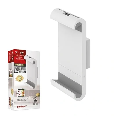 Abbildung von Barkan Tablet Mount Holder for 7 12 inch Devices, Fixed, 360 Degree Rotation Bracket, fits Apple iPad/Air/Mini, Samsung Galaxy Tab