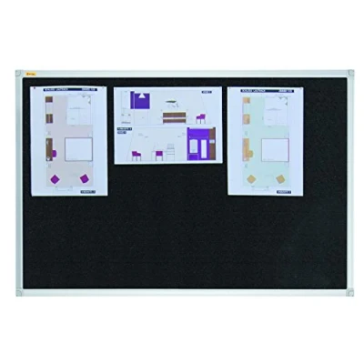 Abbildung von Franken Textiltafel X tra!Line 120x90cm schwarz