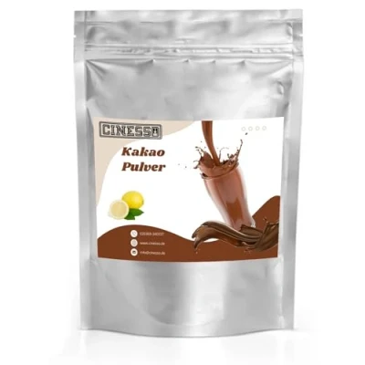 Abbildung von Cinesso Kakao Trinkschokolade Kakaopulver, Schokoladengetränk, Schokoladenaromen, mit natürlichen Aromen, schnelle und einfache Zubereitung, für Feierlichkeiten (1 Kg, Zitrone)