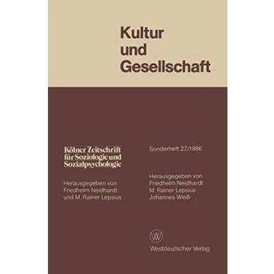 Abbildung von Kölner Zeitschrift für Soziologie und Sozialpsychologie, Sonderheft 27: Kultur Gesellschaft