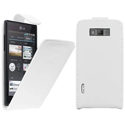 Abbildung von ebestStar kompatibel mit LG Optimus L7 Hülle P700 Etui Klappe, PU Kunstleder Handyhülle Schutzhülle Case Cover, Weiss [Phone: 125.5 x 67 8.7mm, 4.3&#039;&#039;]