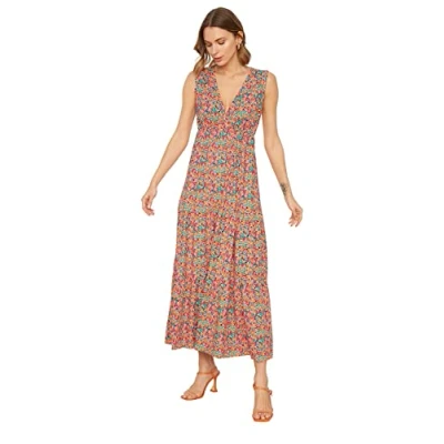Abbildung von Trendyol Stijlvol Freizeitkleid, Damen, Größe: Medium, Very colorful