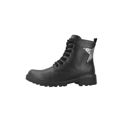 Abbildung von Geox J Casey Schnürstiefelette, Damen, Größe: 31, Noir Schuhe