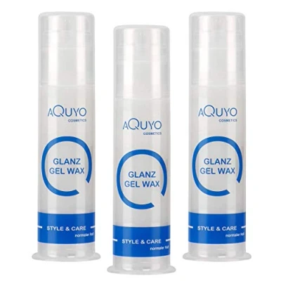 Abbildung von Style &amp; Care Glanz Gel Wax normaler Halt (3er Pack 3x 100ml) Stylingcreme für Haarstyling und glänzendes Haar Haargel Creme Wachs Männer Frauen
