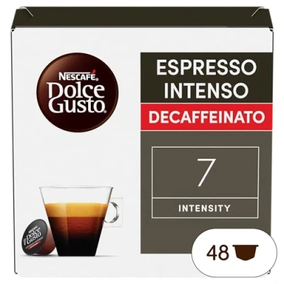 Abbildung von Nescafé Dolce Gusto Cafe Espresso Intenso Desc. Nestle Pack 3 Kisten Mit 18 Kapseln,Die Jeweils 16 Einheit(3er Pack)