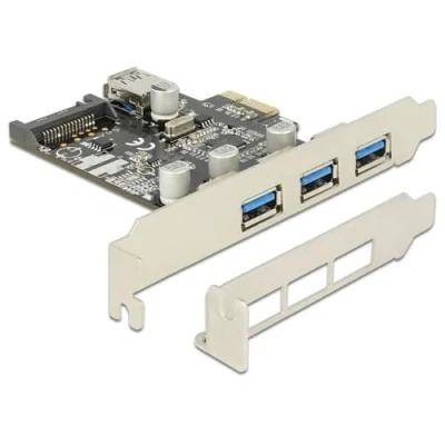 Abbildung von Delock PCI Express Karte &gt; 3 x extern + 1 intern USB 3.0 Typ A Buchse
