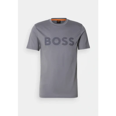 Abbildung von BOSS Thinking Tshirt print, Herren, Größe: XL, Open grey