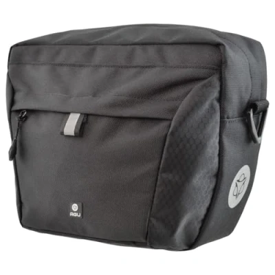 Abbildung von AGU Performance DWR Lenkertasche Fahrrad, 4L Fahrradtasche Lenker, Wasserabweisend, Reflektierend, 100% Recyceltes Polyester Schwarz