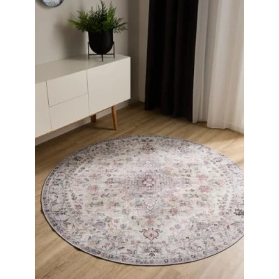 Abbildung von benuta Teppich George, rund, Höhe: 5 mm, Kunstfaser, Berber, Ethno Style, Wohnzimmer