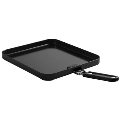 Abbildung von Cadac Universelle Flache Grillplatte Aluminium Grillzubehör Camping Kochen Barbecue Schwarz
