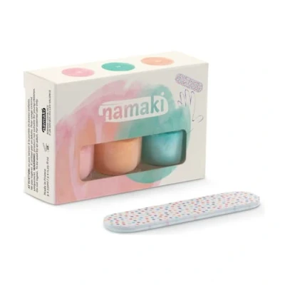 Abbildung von namaki Nagellack Set wasserbasiertes Kinder Bio Summer Delight Nagelfeile, Cosmos Organic