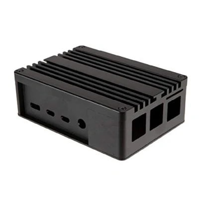 Abbildung von Akasa Pi 4 Gehäuse eloxiertes Aluminium schwarz