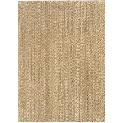 Abbildung von HAMID Jute Teppich, Granada Teppich 100% Natürliche Jutefaser Handgewebt, Weicher und Hohe Festigkeit für Wohnzimmer, Esszimmer, Schlafzimmer, Flurteppich Natürlich (230x160cm)