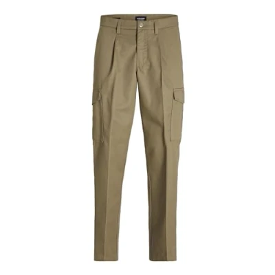 Abbildung von Jack &amp; Jones Jpstbill Jjclean Tapered Cargohose, Herren, Größe: 34x32, Elmwood