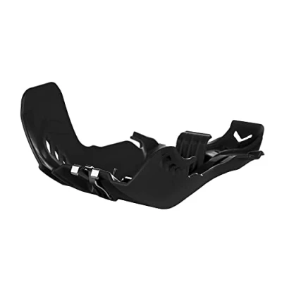 Abbildung von POLISPORT 8472000001 Motorschutzplatte Fortress mit Pleuelschutz aus hochbelastbarem und widerstandsfähigem Leichtkunststoff kompatibel Motorrädern KTM, HUSQVARNA in Farbe Schwarz