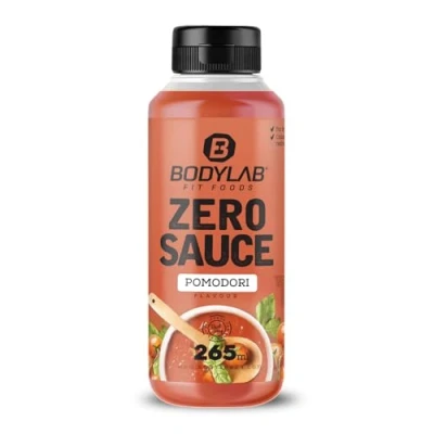 Abbildung von Bodylab24 Zero Sauce Pomodori 265ml, kalorienarm, nur 3 9 kcal je 15g Portion, fett und zuckerreduziert, perfekt zum Verfeinern von Gerichten, als oder Dressing, ideal für jede Diät