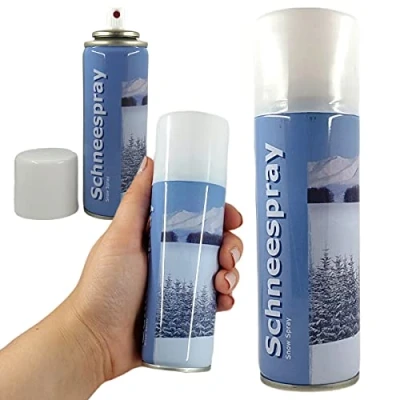 Abbildung von Cepewa Schneespray Weihnachten Dekospray Weiß Kunstschnee Deko Spray 3X Dose je ca.111ml
