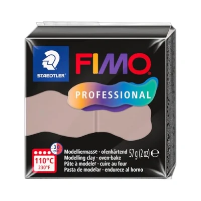 Abbildung von STAEDTLER FIMO professional 8040 ofenhärtende Modelliermasse, speziell für Profis und Künstler, Einzelprodukt taupe, 87