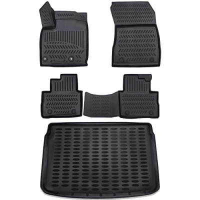 Abbildung von ELMASLINE 3D Gummimatten &amp; Kofferraumwanne Set für Nissan Qashqai 2021 2024 (J12) oberer Ladeboden Passt Nicht in E Power !!! Zubehör Kofferraum Fußmatten