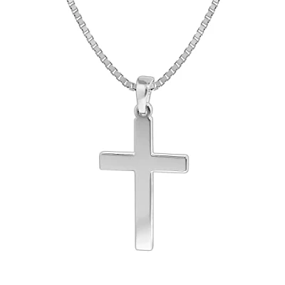 Abbildung von trendor 35844 Herren Halskette mit Kreuz Anhänger Silber 925