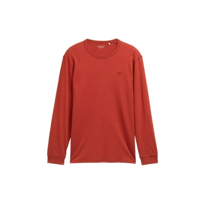 Abbildung von TOM TAILOR Herren 1048902 Longsleeve T Shirt, 14302 Velvet Red, XL
