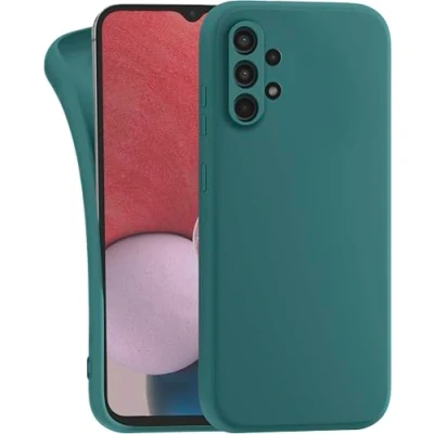 Abbildung von MyGadget Hülle für Samsung Galaxy A13 5G A04s robuste Silikon Schutzhülle TPU Case Slim Silikonhülle Back Cover Kratzfest Handyhülle Matt Olivgrün