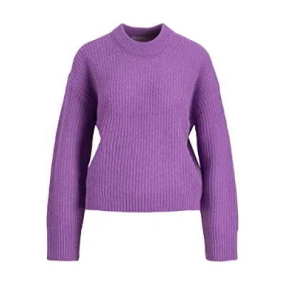 Abbildung von JJXX Women&#039;s JXEMBER LS Fluffy Crew Neck Knit NOOS Pullover, Royal Lilac, L