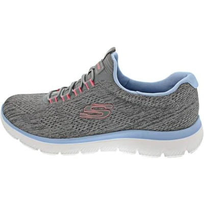 Abbildung von Skechers Damen Summits Fun Flare Sneaker, Grau, 35 EU