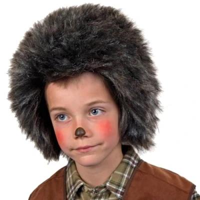 Abbildung von Kinder Perücke Igel zum lustigen Tierkostüm Karneval Fasching