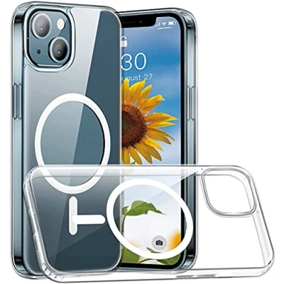 Abbildung von INF Hülle für iPhone 13 Pro Max Acryl Handyhülle mit Ladegerät Transparent