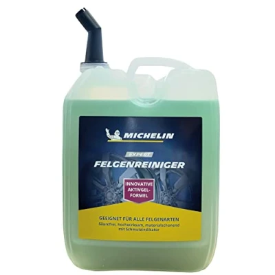 Abbildung von MICHELIN EXPERT Felgenreiniger 5l Kanister Felgenpflege Für Alle Felgenarten Säurefreie Reinigung Mit Farbindikator Felgenreinigungsmittel 5000 ml Aktiv Gel Made In Germany
