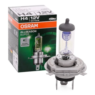 Abbildung von OSRAM 64193ALS Glühlampe, Fernscheinwerfer H4 12V 60/55W 3000K Halogen VOLKSWAGEN: GOLF 2, Transporter 5 Bus, Polo II Coupe