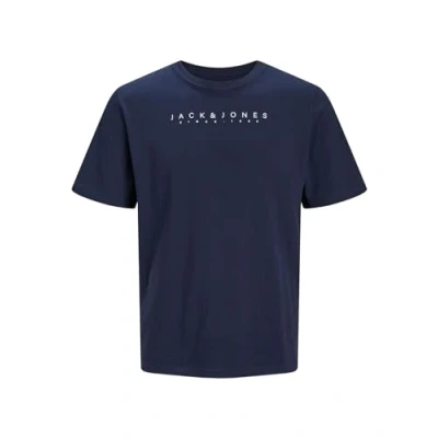 Abbildung von JACK&amp;JONES Herren JJSETRA Tee SS Crew Neck T Shirt, Navy Blazer, S
