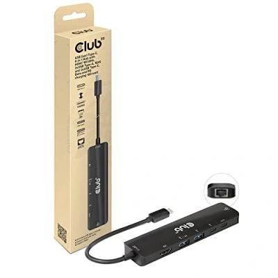 Abbildung von Club3D USB Type C 3.2 6 in 1 Hub HDMI™8K30Hz PD 100 Watt