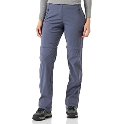 Abbildung von Jack Wolfskin Damen Glastal Zip Away Pants Wanderhose, Dolphin, 40 EU